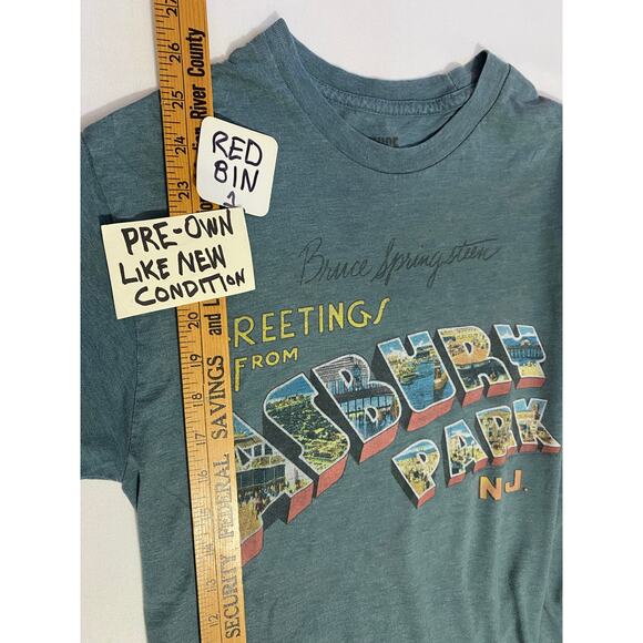 Bruce Springsteen “Greetings From Asbury Park, N.J” T-Shirt Size Small Blue - Picture 3 of 9